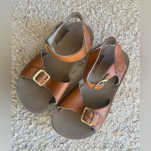 Salt Water Sun San Surfer Sandals Shoes by Hoy Little Kid Size 9 brown